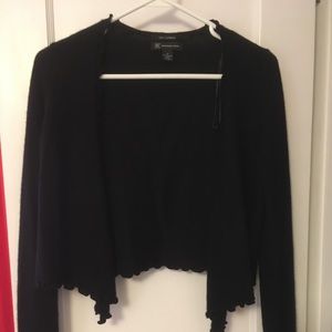 INC Black Cashmere Cardigan